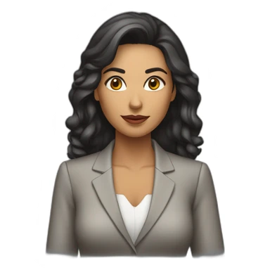 Mulher morena Secretária executiva sticker