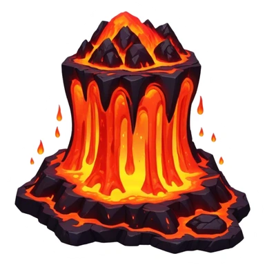 Gravity space lava nether,￼ neon sticker