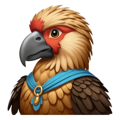 Create a Merchant and Condor fusion emoji sticker