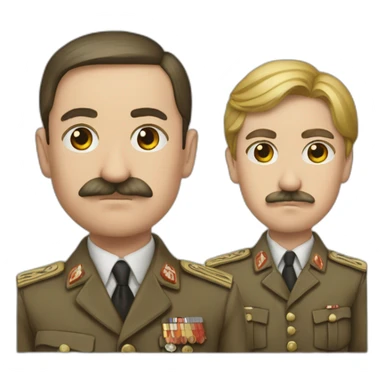 Hitler-and-staline-love sticker
