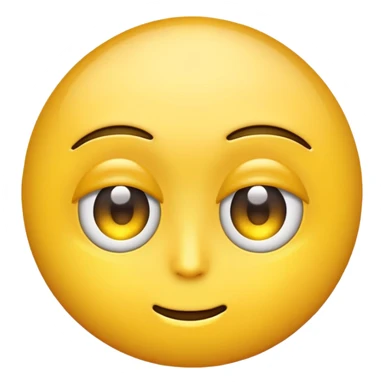Eye roll emoji with straight face  sticker