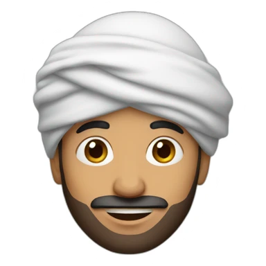 arab man with turban sticker