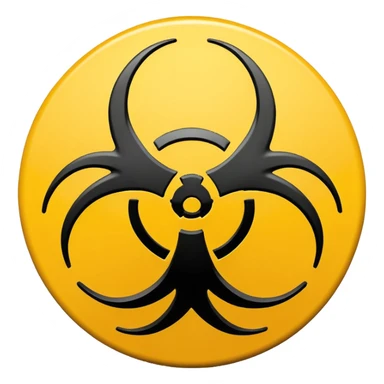 Biohazard symbol  sticker