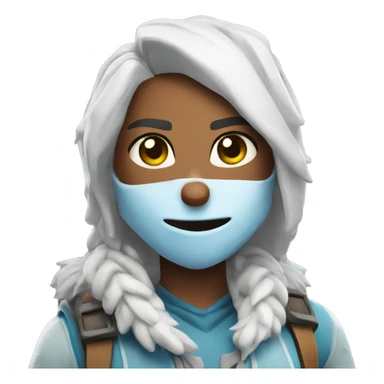 Ice spice playing Fortnite sticker