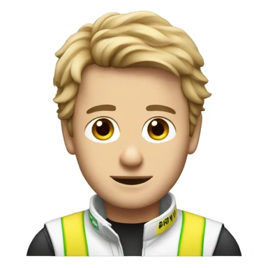 F1 driver with a dog sticker