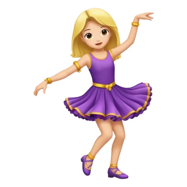 A girl dancing in lush life sticker