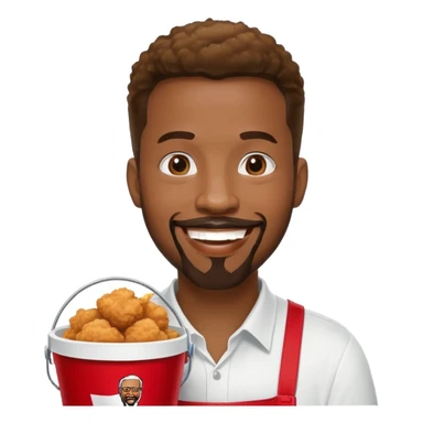 Black man with kfc sticker