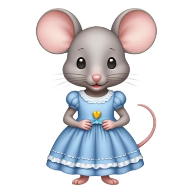 Eine maus in kleid sticker