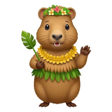 capybara hoola dress up sticker