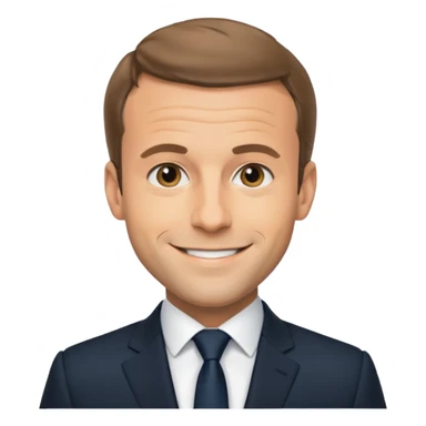 Un emojin de Emmanuel Macron  sticker