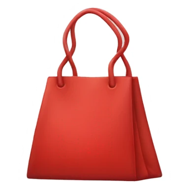 red bag simple with discount symbol sticker