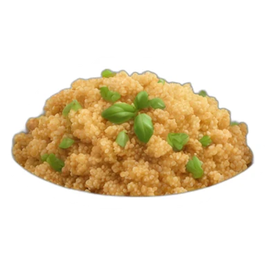 bowl with quinoa and chicken sticker