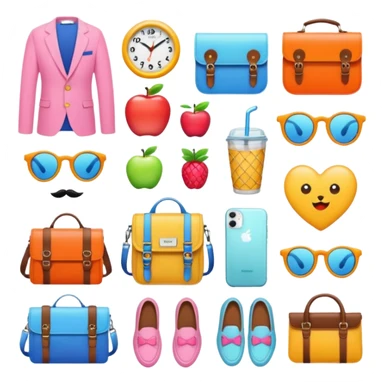 Colourful Preppy aesthetic  sticker