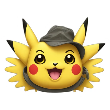 Pickachu doit d'honneur sticker
