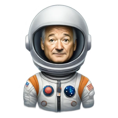 Bill Murray spaceman sticker