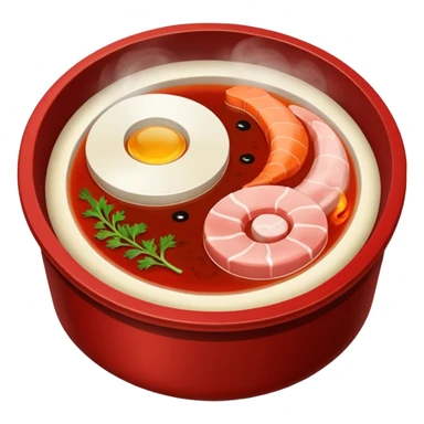 Yin yang hotpot sticker