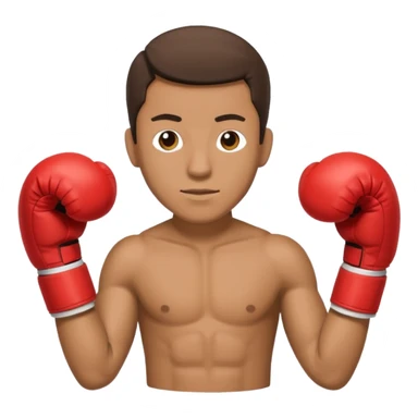 Can you make a cardboard box man with boxing gloves sticker