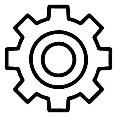 minecraft-stlye settings icon sticker