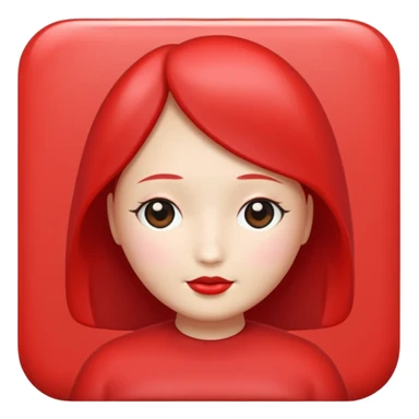 Fresita rosita sin cara pero cute y linda sticker