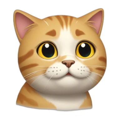 a cat was sad and a cat was happy sticker