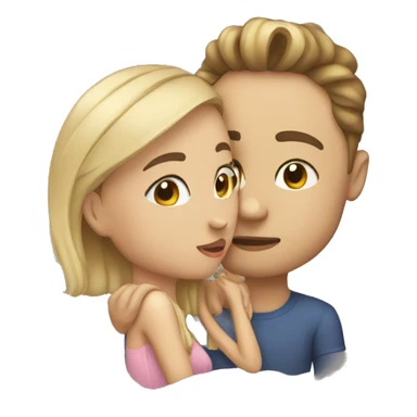 Boyfriend girlfriend kissing sticker