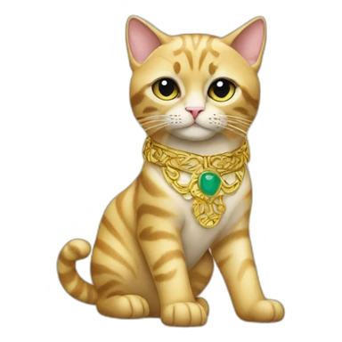 versace fashion cat sticker