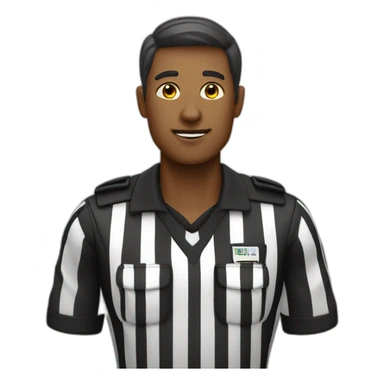 Football referee sticker