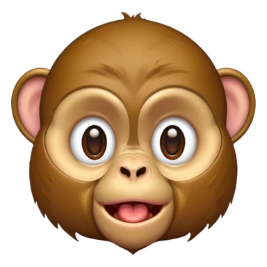 Monkey drooling sticker