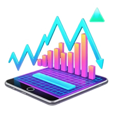 Holographic graphs and charts sticker