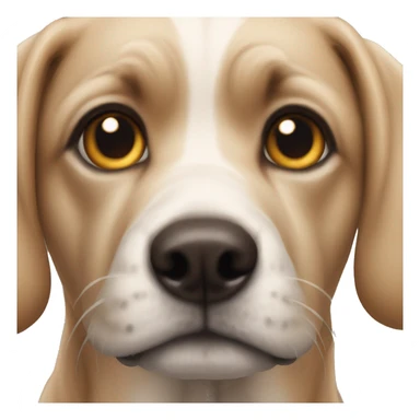 realistic dog gaze sticker