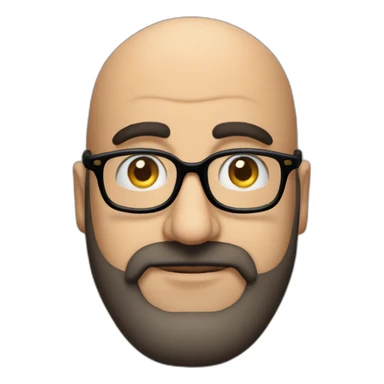 Omid djalili comedian and actor with glasses and beard sticker