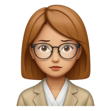 i need an image of a japanese woman analyst sticker