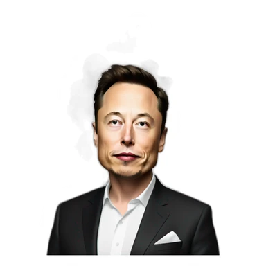 elon musk smoking carpet sticker
