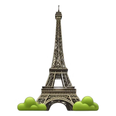 Tour Eiffel sur tour de Pise sticker