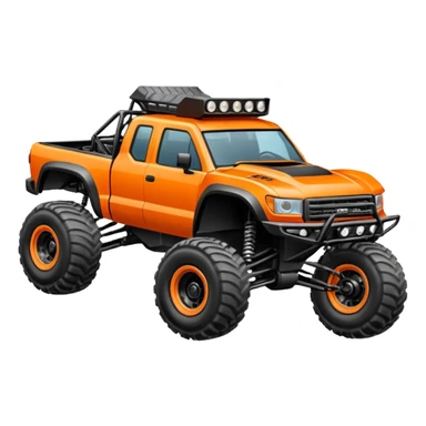 A trophy truck mid air sticker