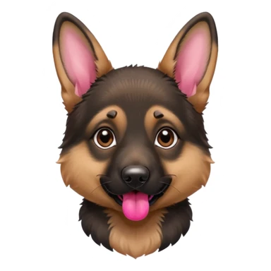 a German Shepherd puppy sticker