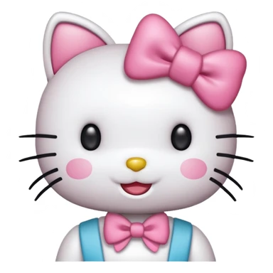 hello kitty cheering sticker