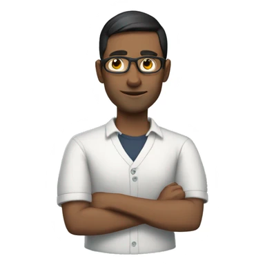 male teacher with dark short hair holding a steam deck sticker