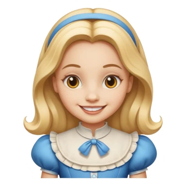 Alice in wonderland emoji sticker