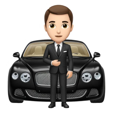 Abid abedi as Principalwith his Bentleyo sticker