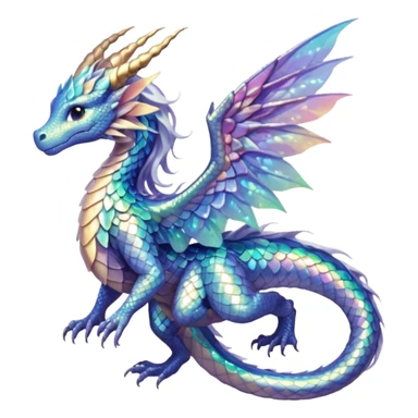 Anime Fae Dragon She her sticker