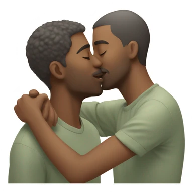 Gay kissing sticker