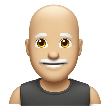 White bald guy with a goatie giving thumb up sticker