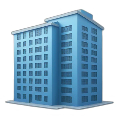 Blue building with CZUM written on it sticker