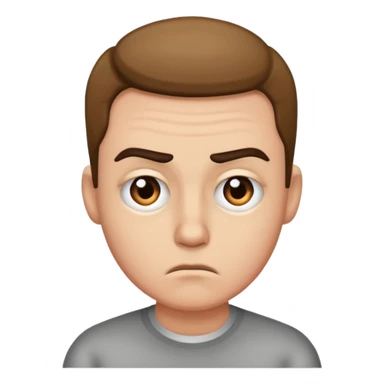 Normal Emoji person with raised eyebrow sarcastic sticker
