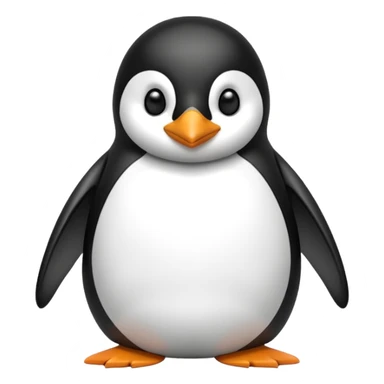 A penguin sunbathing  sticker