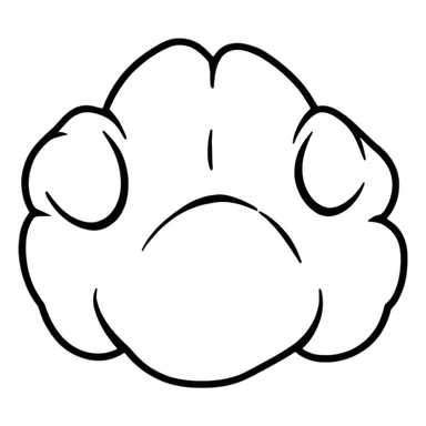 puppy paw sticker