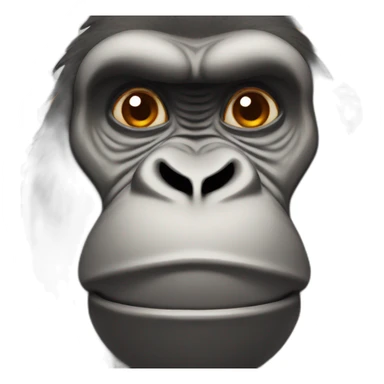 gorilla fused with pumpkin sticker