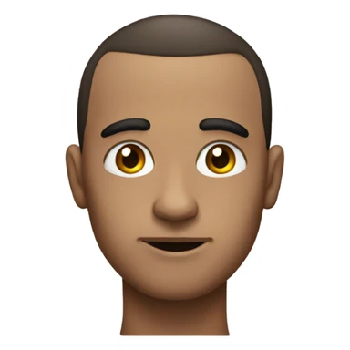 raised eyebrow emoji with no eyebrows sticker