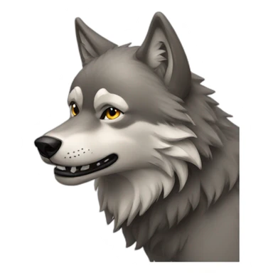 wolf lets goo sticker